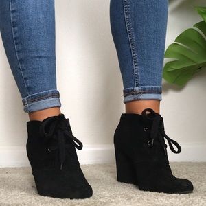 Dolce Vita Suede Wedge Booties
